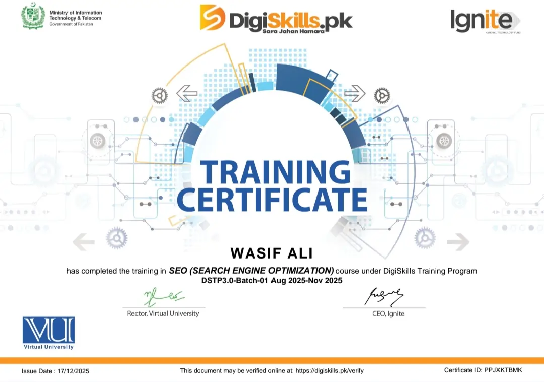 SEO Certificate